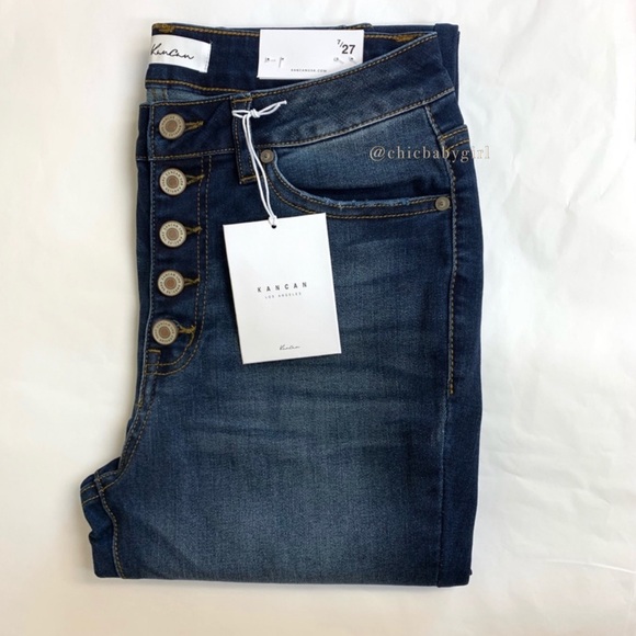 RELISTED MULTI SIZEES AVAILABLE KanCan | High Waisted Botton Fly Jeans - Picture 9 of 13